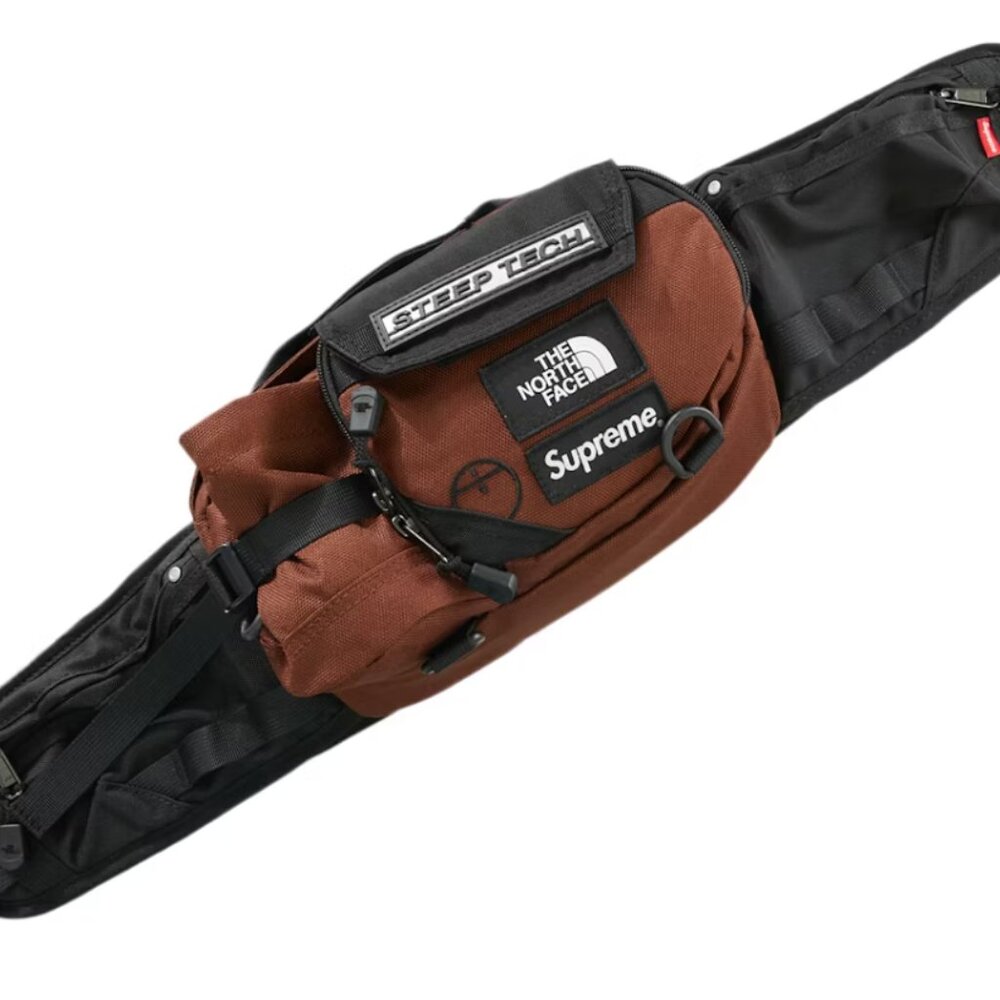 NWT Supreme x The North Face Steep Tech Waist Bag - Brown